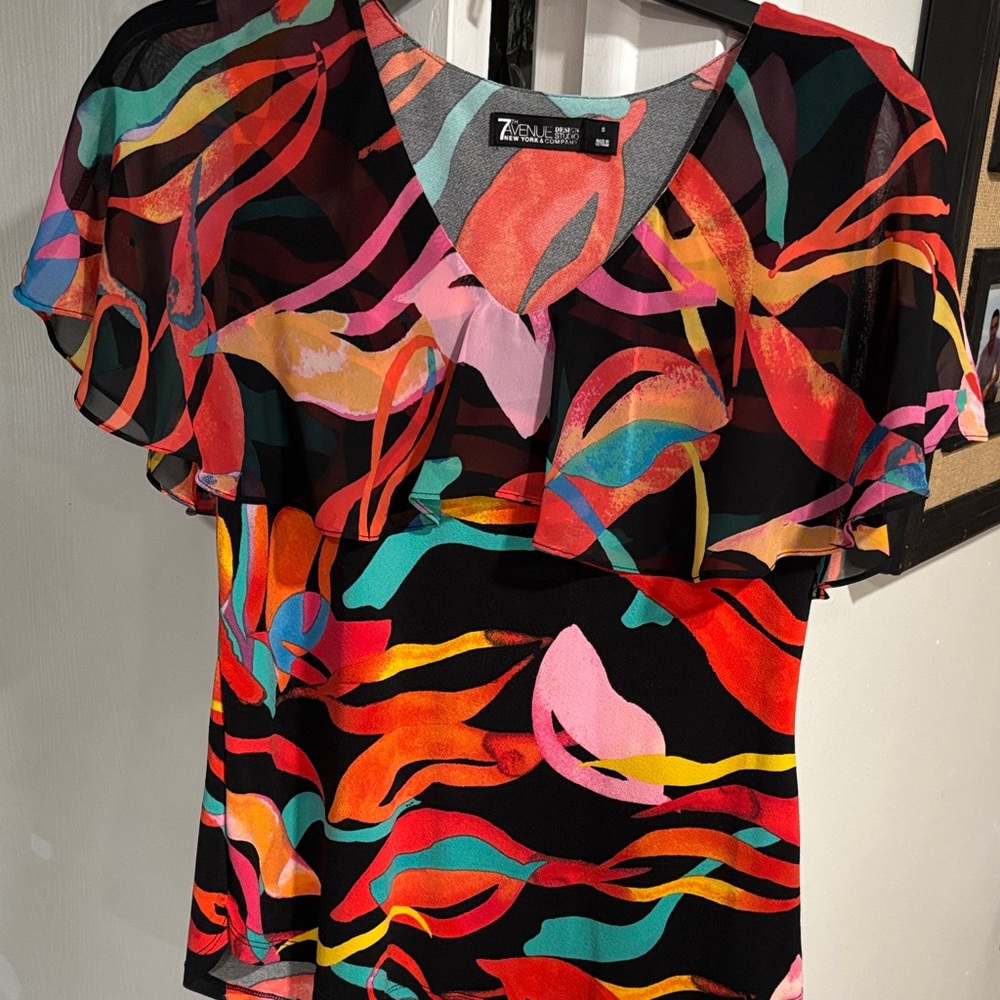 7TH AVENUE/ NY&C Multicolor Stylish Women's Top